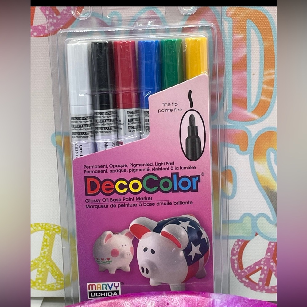 DecoColor Fine Point 6ct. Oil Based Paint Marker/Pens
